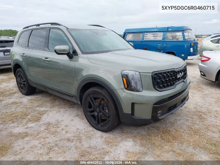 2024 Kia Telluride Sx/Sx X-Line/Sx X-Pro/Sx VIN: 5XYP5DGC6RG460715 Lot: 40482022