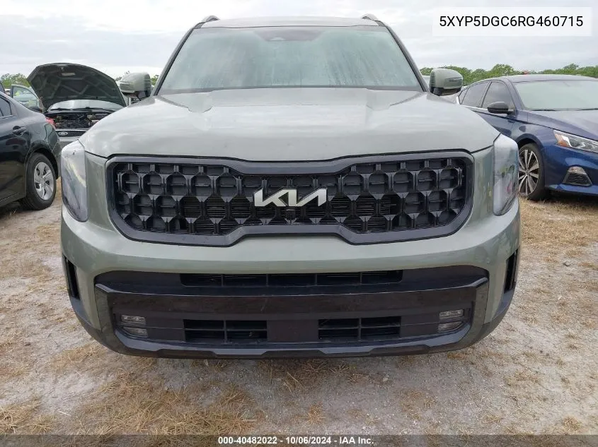 2024 Kia Telluride Sx/Sx X-Line/Sx X-Pro/Sx VIN: 5XYP5DGC6RG460715 Lot: 40482022