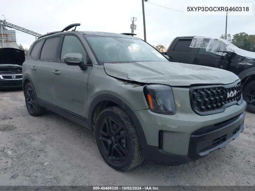 2024 Kia Telluride Ex X-Line VIN: 5XYP3DGCXRG460318 Lot: 40488320