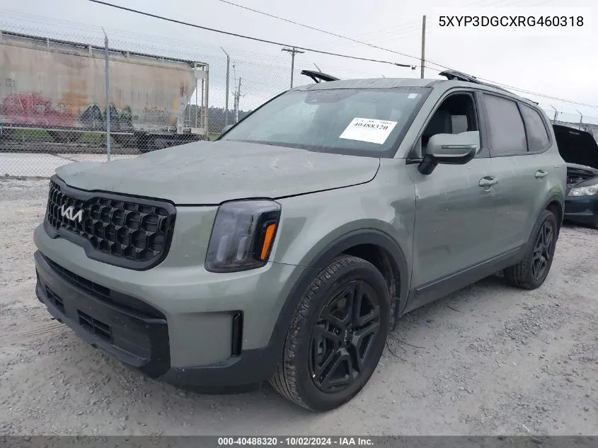 2024 Kia Telluride Ex X-Line VIN: 5XYP3DGCXRG460318 Lot: 40488320