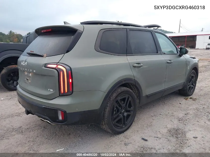 2024 Kia Telluride Ex X-Line VIN: 5XYP3DGCXRG460318 Lot: 40488320