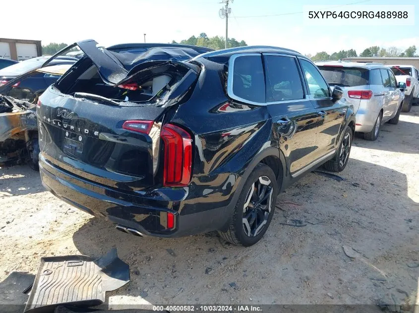 2024 Kia Telluride S VIN: 5XYP64GC9RG488988 Lot: 40500582