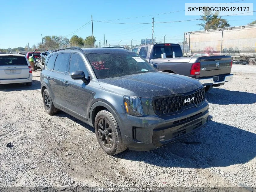 2024 Kia Telluride Sx Prestige X-Pro VIN: 5XYP5DGC3RG424173 Lot: 40504669