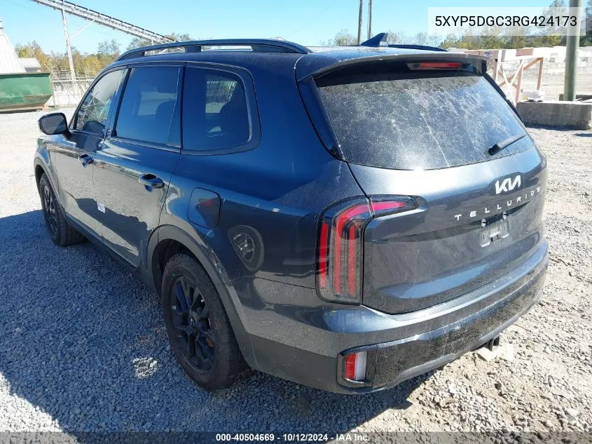 2024 Kia Telluride Sx Prestige X-Pro VIN: 5XYP5DGC3RG424173 Lot: 40504669