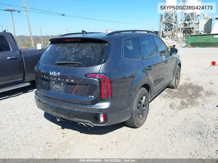 2024 Kia Telluride Sx Prestige X-Pro VIN: 5XYP5DGC3RG424173 Lot: 40504669