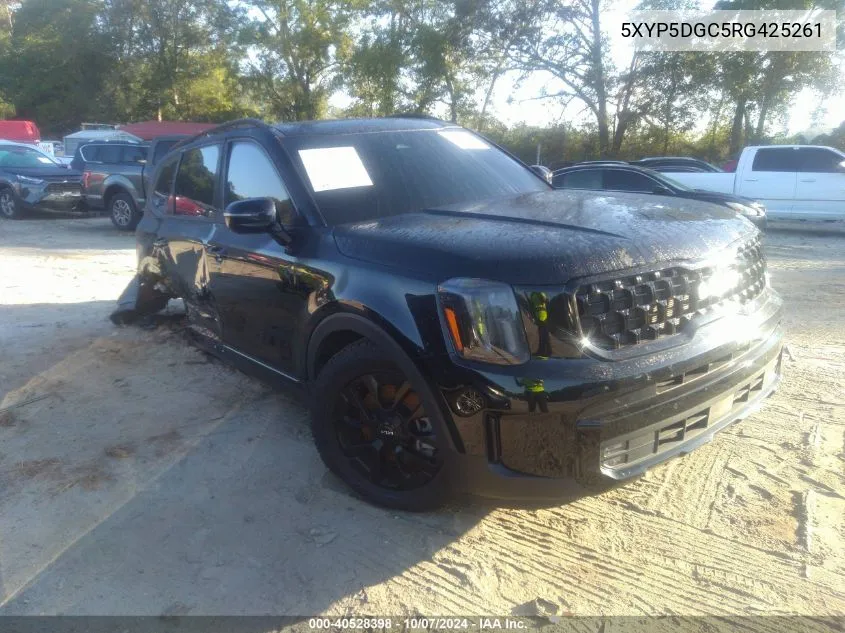 2024 Kia Telluride Sx/Sx X-Line/Sx X-Pro/Sx VIN: 5XYP5DGC5RG425261 Lot: 40528398