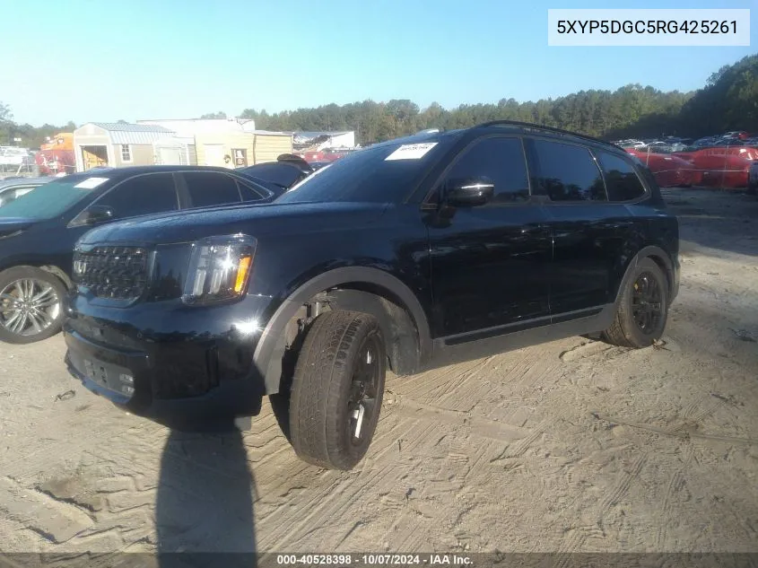 2024 Kia Telluride Sx/Sx X-Line/Sx X-Pro/Sx VIN: 5XYP5DGC5RG425261 Lot: 40528398