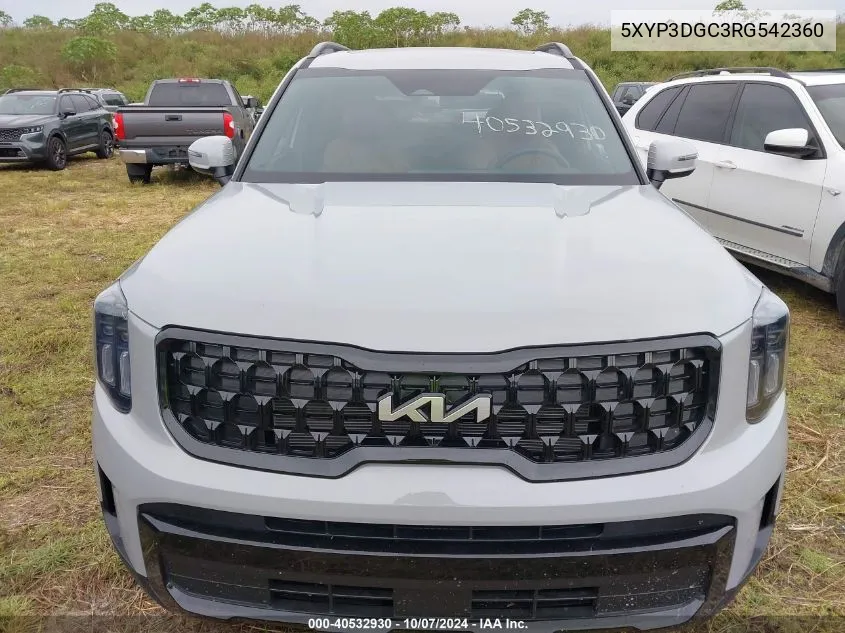 2024 Kia Telluride Ex/Ex X-Line VIN: 5XYP3DGC3RG542360 Lot: 40532930