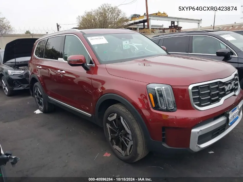 2024 Kia Telluride S VIN: 5XYP64GCXRG423874 Lot: 40596284