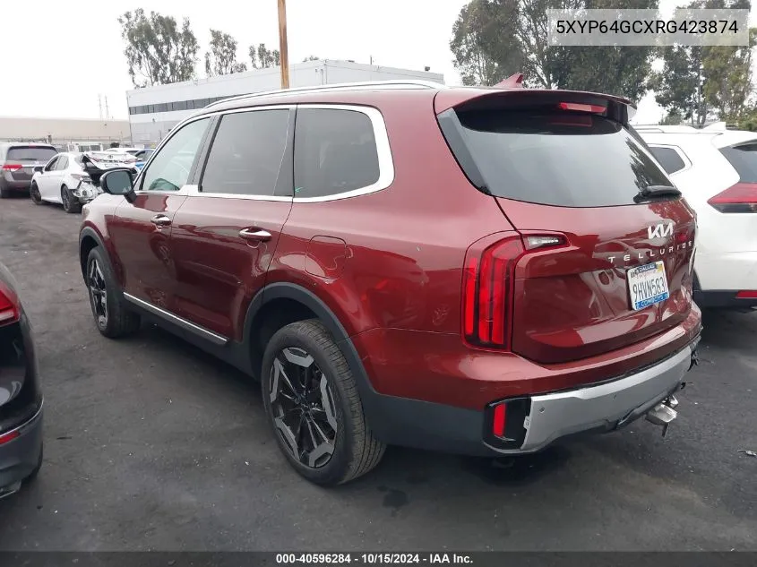 2024 Kia Telluride S VIN: 5XYP64GCXRG423874 Lot: 40596284