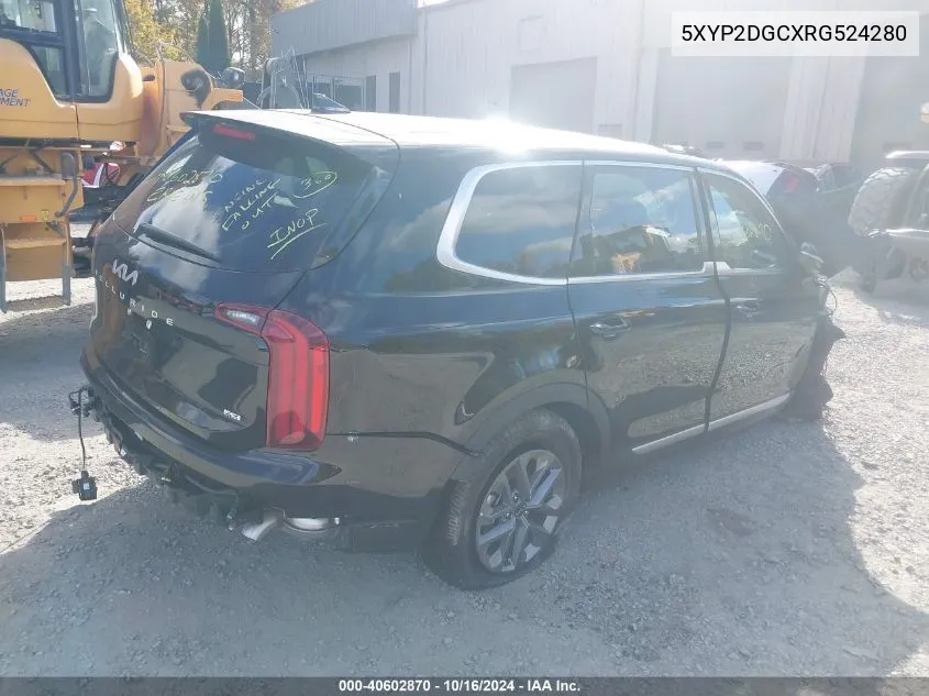 2024 Kia Telluride Lx VIN: 5XYP2DGCXRG524280 Lot: 40602870