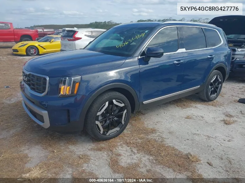 2024 Kia Telluride S VIN: 5XYP64GC8RG427776 Lot: 40636164