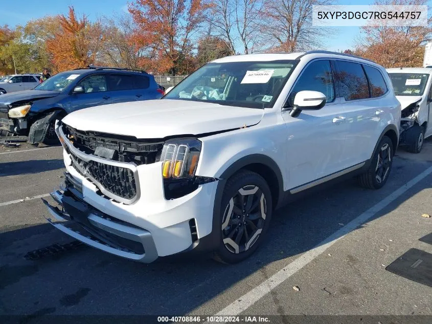 2024 Kia Telluride Ex VIN: 5XYP3DGC7RG544757 Lot: 40708846