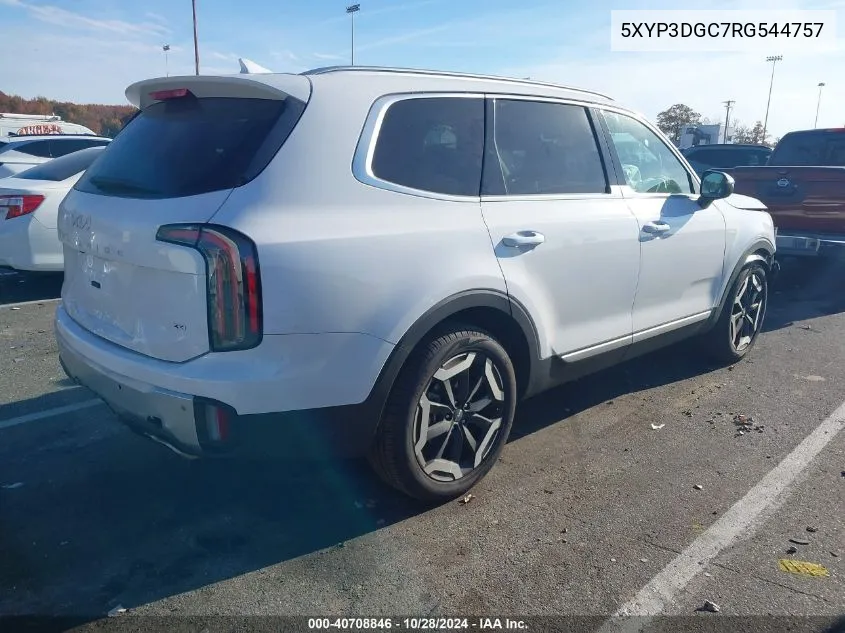 2024 Kia Telluride Ex VIN: 5XYP3DGC7RG544757 Lot: 40708846