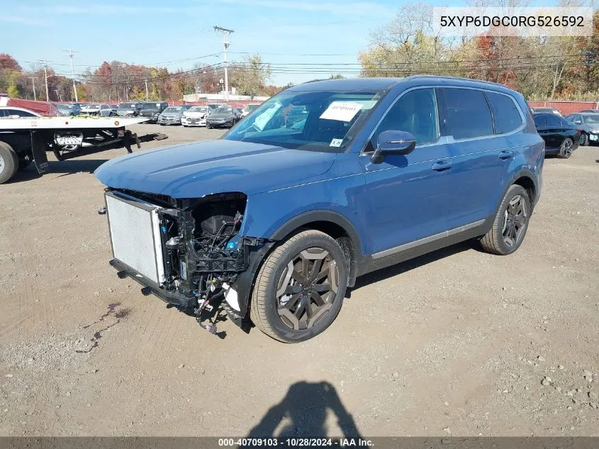 2024 Kia Telluride S VIN: 5XYP6DGC0RG526592 Lot: 40709103