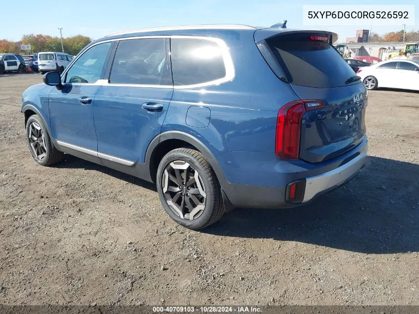 2024 Kia Telluride S VIN: 5XYP6DGC0RG526592 Lot: 40709103