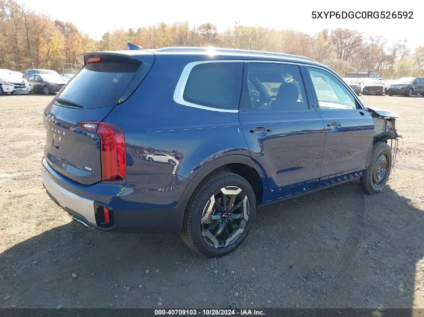 2024 Kia Telluride S VIN: 5XYP6DGC0RG526592 Lot: 40709103