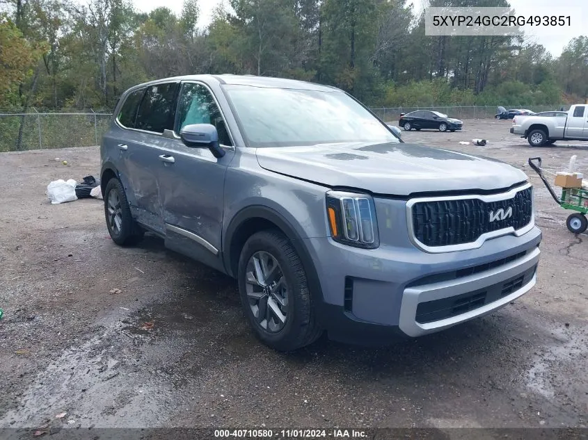 2024 Kia Telluride Lx VIN: 5XYP24GC2RG493851 Lot: 40710580