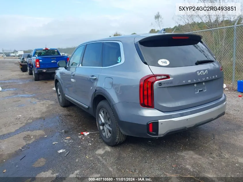 2024 Kia Telluride Lx VIN: 5XYP24GC2RG493851 Lot: 40710580