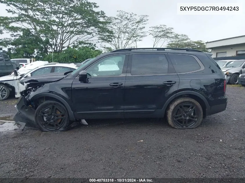 2024 Kia Telluride Sx X-Line VIN: 5XYP5DGC7RG494243 Lot: 40753318