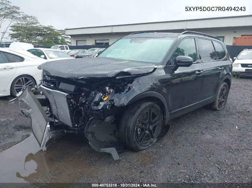 2024 Kia Telluride Sx X-Line VIN: 5XYP5DGC7RG494243 Lot: 40753318