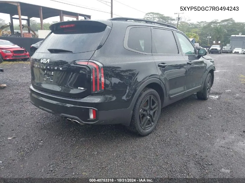 2024 Kia Telluride Sx X-Line VIN: 5XYP5DGC7RG494243 Lot: 40753318