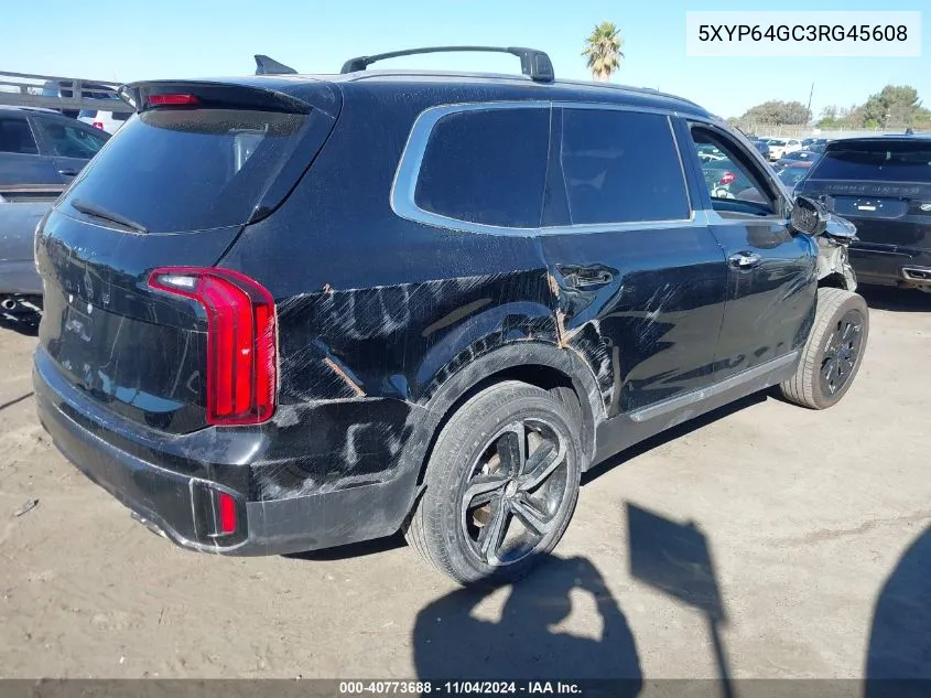 2024 Kia Telluride S VIN: 5XYP64GC3RG45608 Lot: 40773688