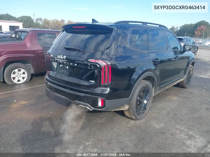 2024 Kia Telluride Ex X-Line VIN: 5XYP3DGCXRG463414 Lot: 40773989