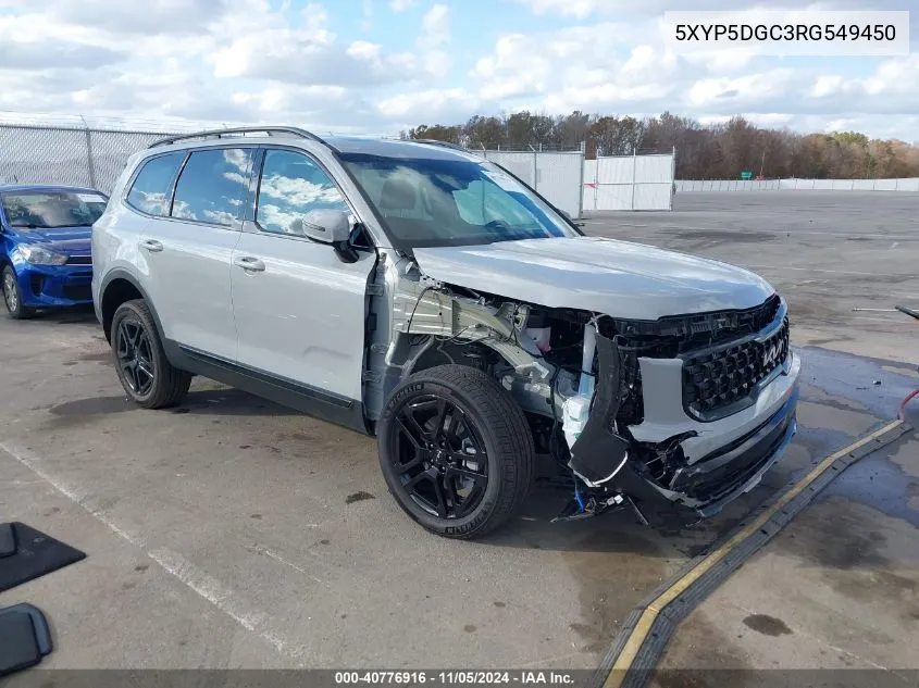 2024 Kia Telluride Sx Prestige X-Line VIN: 5XYP5DGC3RG549450 Lot: 40776916