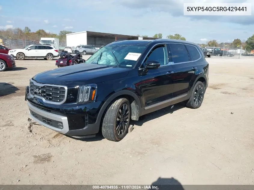 2024 Kia Telluride Sx VIN: 5XYP54GC5RG429441 Lot: 40794935