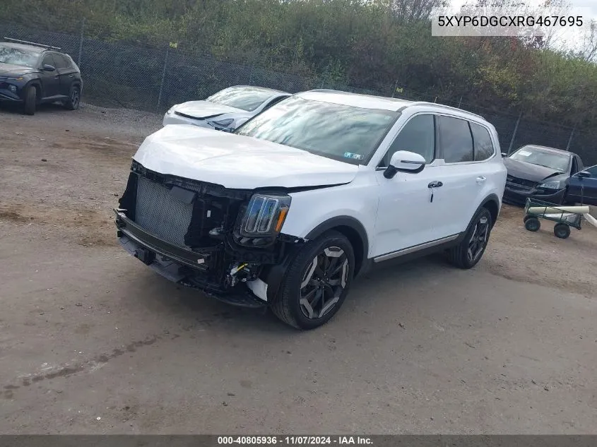 2024 Kia Telluride S VIN: 5XYP6DGCXRG467695 Lot: 40805936