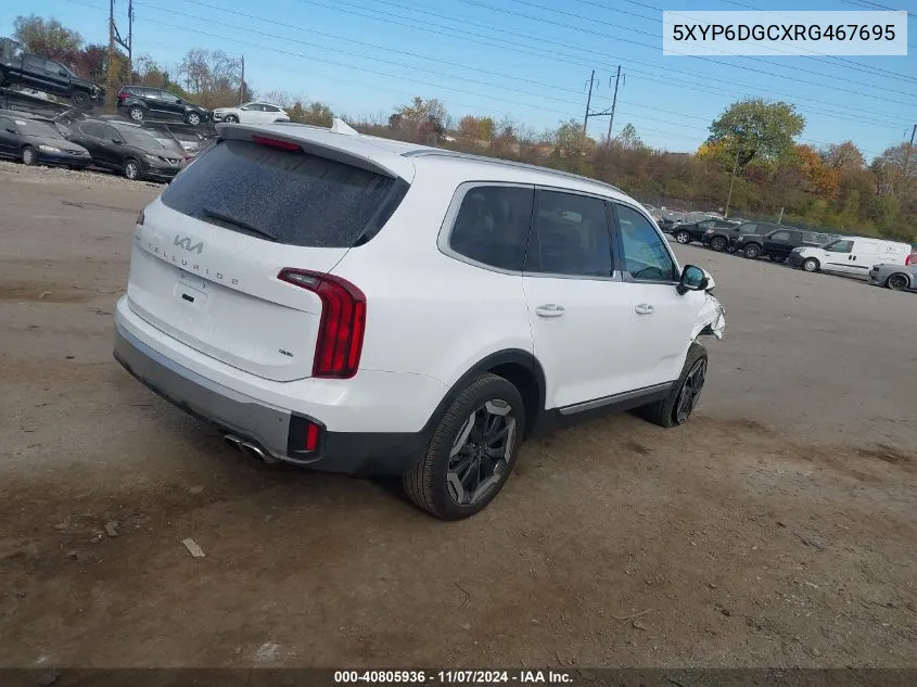 2024 Kia Telluride S VIN: 5XYP6DGCXRG467695 Lot: 40805936