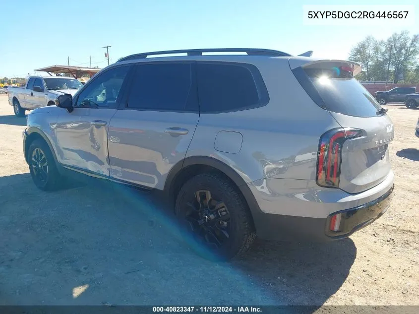 2024 Kia Telluride Sx X-Pro VIN: 5XYP5DGC2RG446567 Lot: 40823347