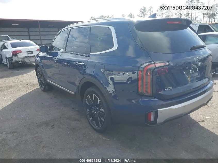 2024 Kia Telluride Sx VIN: 5XYP5DGC4RG437207 Lot: 40831292