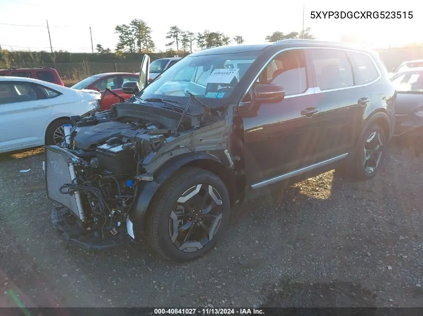 2024 Kia Telluride Ex VIN: 5XYP3DGCXRG523515 Lot: 40841027