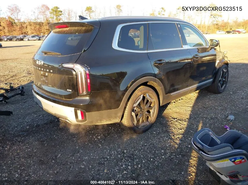 2024 Kia Telluride Ex VIN: 5XYP3DGCXRG523515 Lot: 40841027