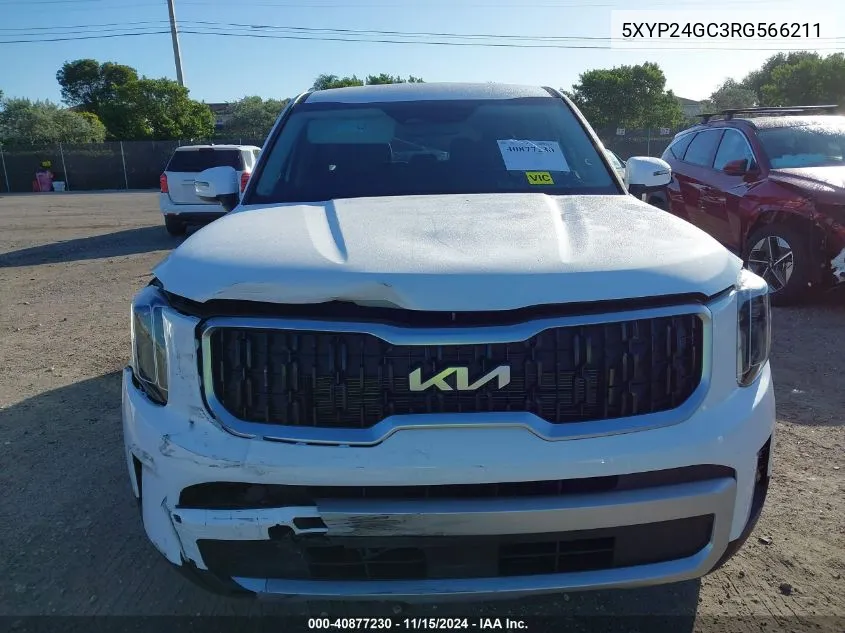 2024 Kia Telluride Lx VIN: 5XYP24GC3RG566211 Lot: 40877230