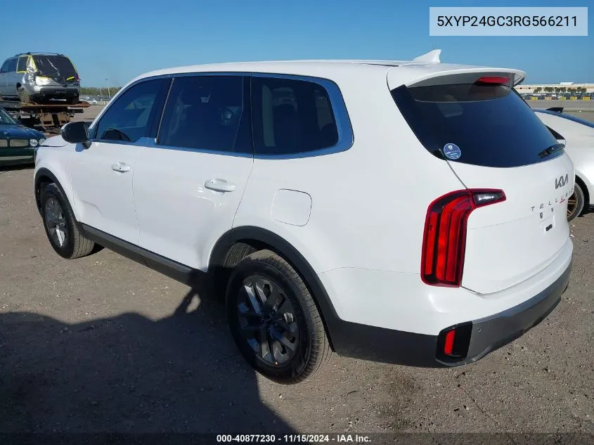 2024 Kia Telluride Lx VIN: 5XYP24GC3RG566211 Lot: 40877230