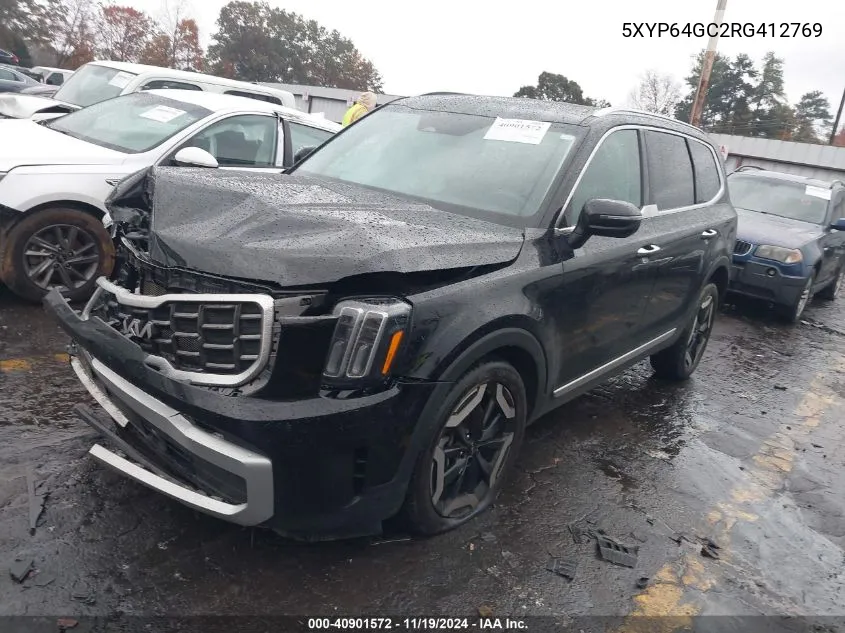 2024 Kia Telluride S VIN: 5XYP64GC2RG412769 Lot: 40901572