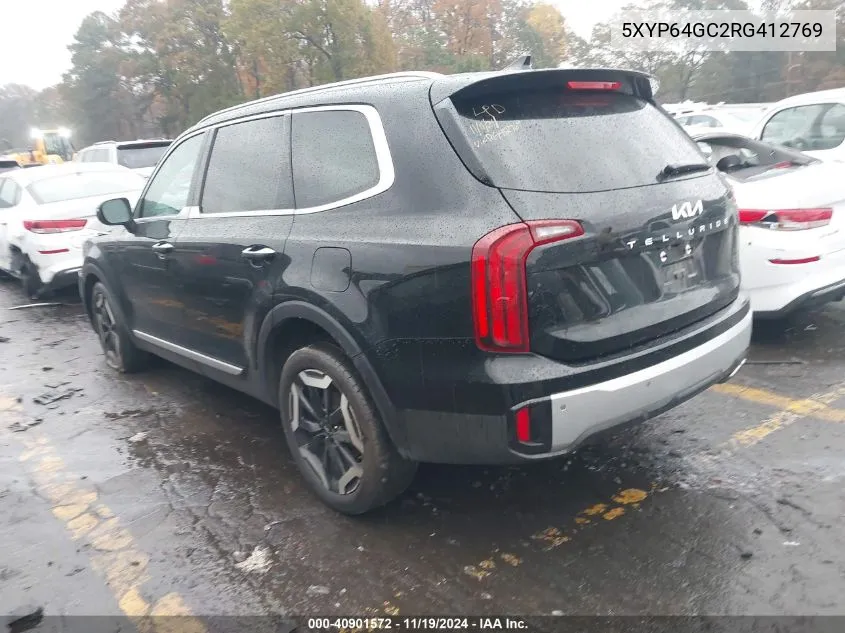 2024 Kia Telluride S VIN: 5XYP64GC2RG412769 Lot: 40901572