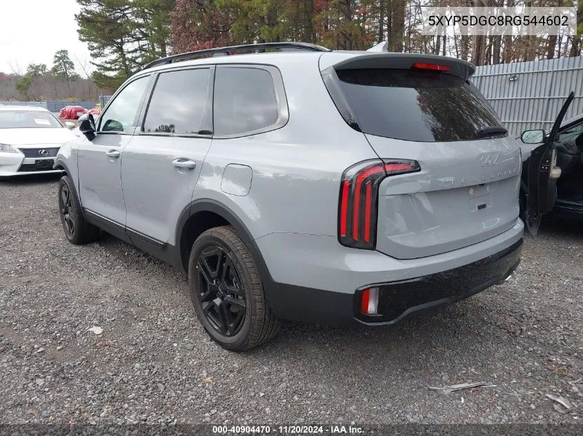 2024 Kia Telluride Sx X-Line VIN: 5XYP5DGC8RG544602 Lot: 40904470