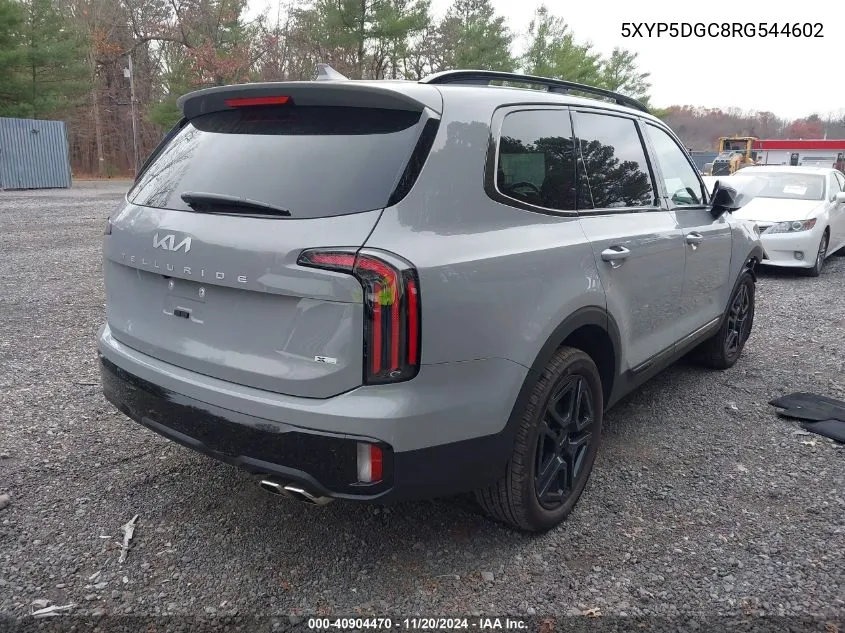 2024 Kia Telluride Sx X-Line VIN: 5XYP5DGC8RG544602 Lot: 40904470