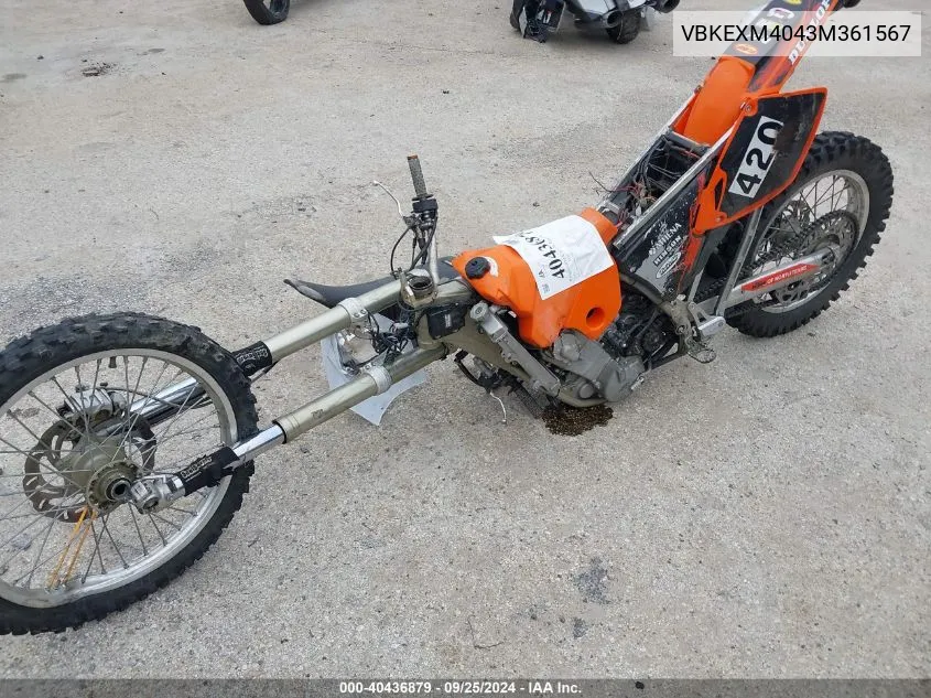 VBKEXM4043M361567 2003 Ktm 520 Exc