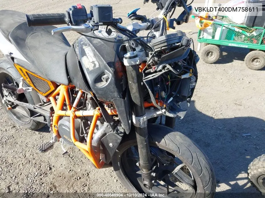 2013 Ktm 690 Duke VIN: VBKLDT400DM758611 Lot: 40549904