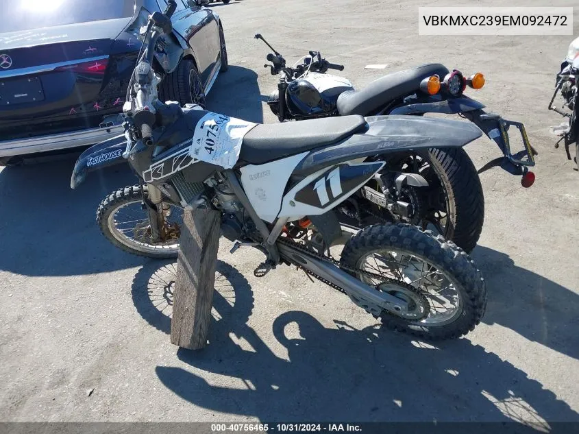 2014 Ktm 65/85 Sx/Sxs VIN: VBKMXC239EM092472 Lot: 40756465