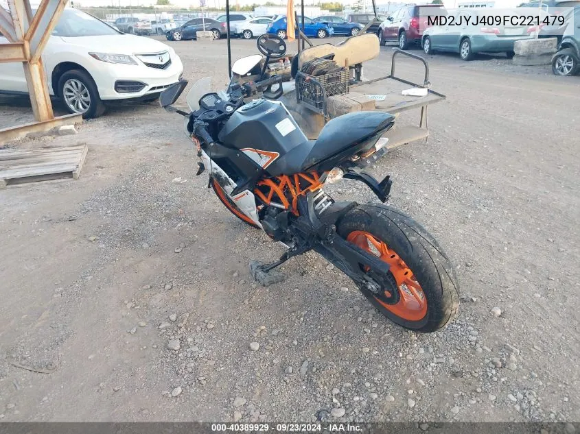 2015 Ktm 390 Duke VIN: MD2JYJ409FC221479 Lot: 40389929