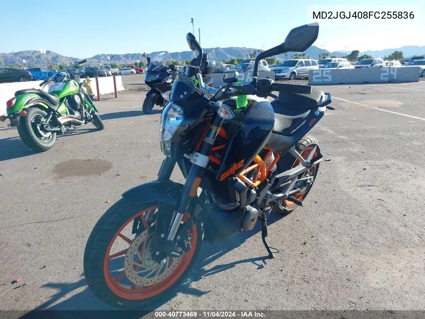 2015 Ktm Rc 390 VIN: MD2JGJ408FC255836 Lot: 40773469