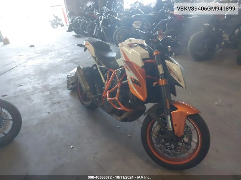 2016 Ktm 1290 Super Duke R VIN: VBKV39406GM941899 Lot: 40566572