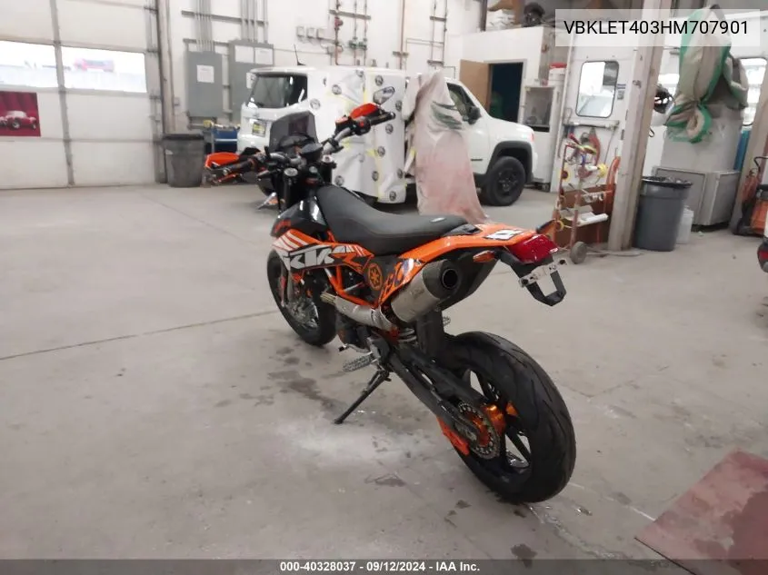 2017 Ktm 690 Enduro R VIN: VBKLET403HM707901 Lot: 40328037