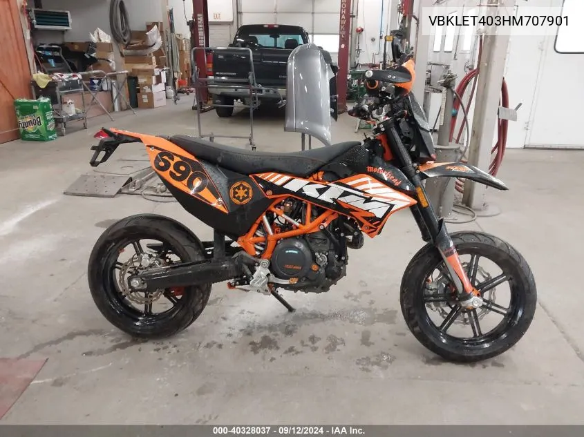 2017 Ktm 690 Enduro R VIN: VBKLET403HM707901 Lot: 40328037